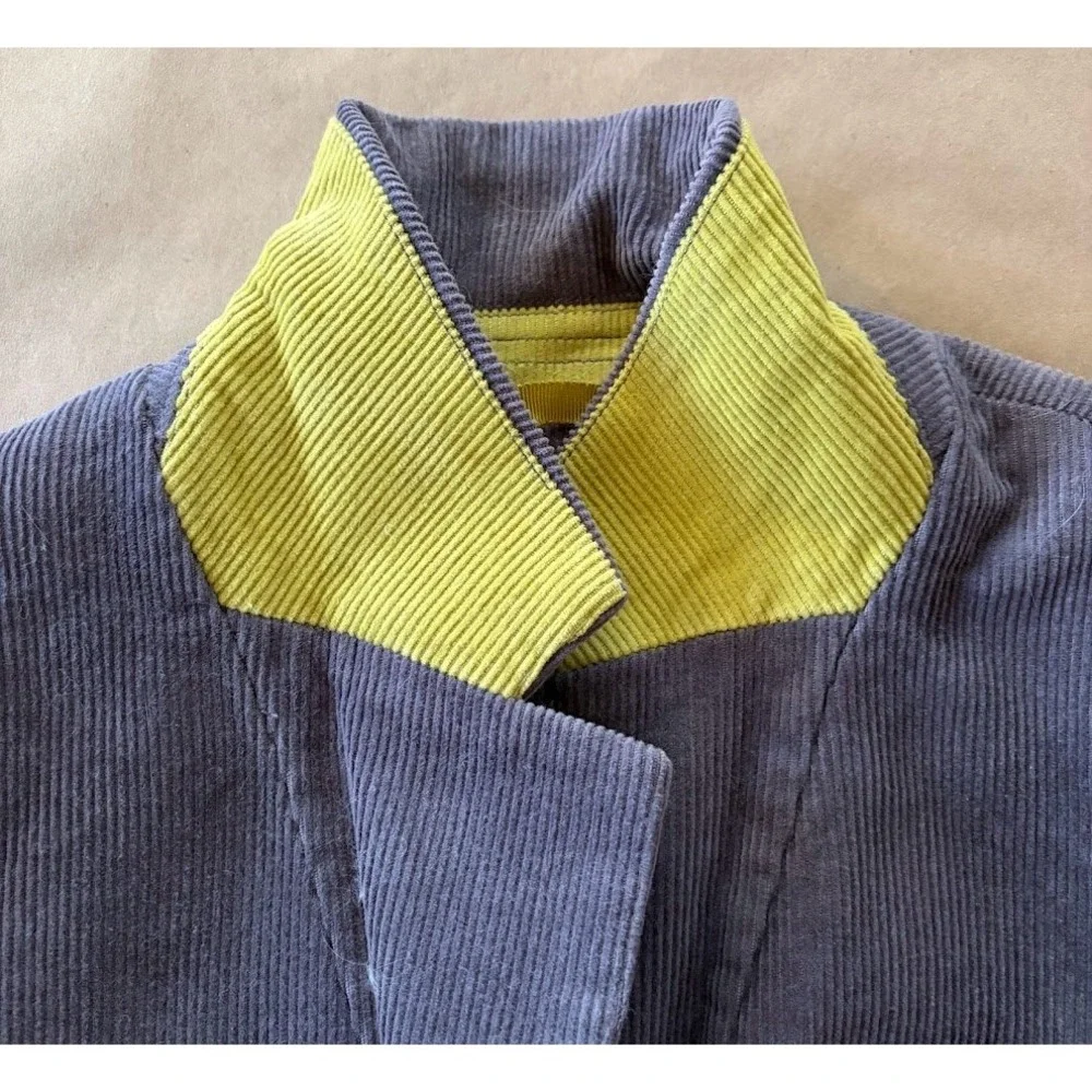 Boden Womens Corduroy Cord Purple Blazer Lined Buttons US 2/UK 6 Academia Preppy - Picture 7 of 13